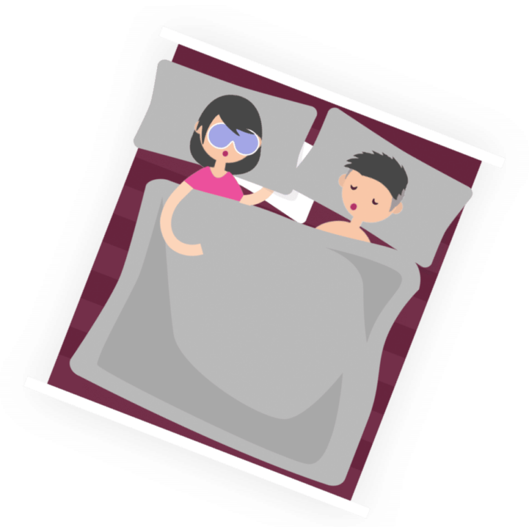 Better Sleep Council Learn About Better Sleep Couple sleeping on bed@2x