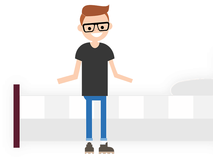 Man Shopping for Bed